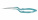 Микроножницы с байонетной ручкой 1 типа, тупым кончиком, изогнутым лезвием 13,3 мм, прямые, общ. длина 18 см, раб. длина 8 см