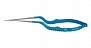 Микроножницы с байонетной ручкой 2 типа, закругленным кончиком, плоским лезвием 13,3 мм, прямые, общ. длина 200 мм, рабочая длина 100 мм