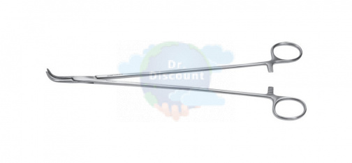 Зажим гемостатический Meeker, изогнутый, длина 27 см