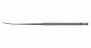 Микродиссектор слегка изогнутый, 3,5 мм, сталь, общ. длина 185 мм