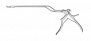 Байонетные нейрохирургические кусачки Kerrison из 2 частей, 23 см, 6 мм