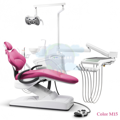 GreenMED S300 COLORFUL – Стоматологическая установка с мягкой обивкой и с нижней подачей